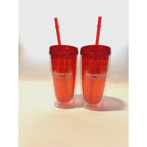 Set of 2 Insulated Tumblers 16 oz.  BPA Free. Honda Branded